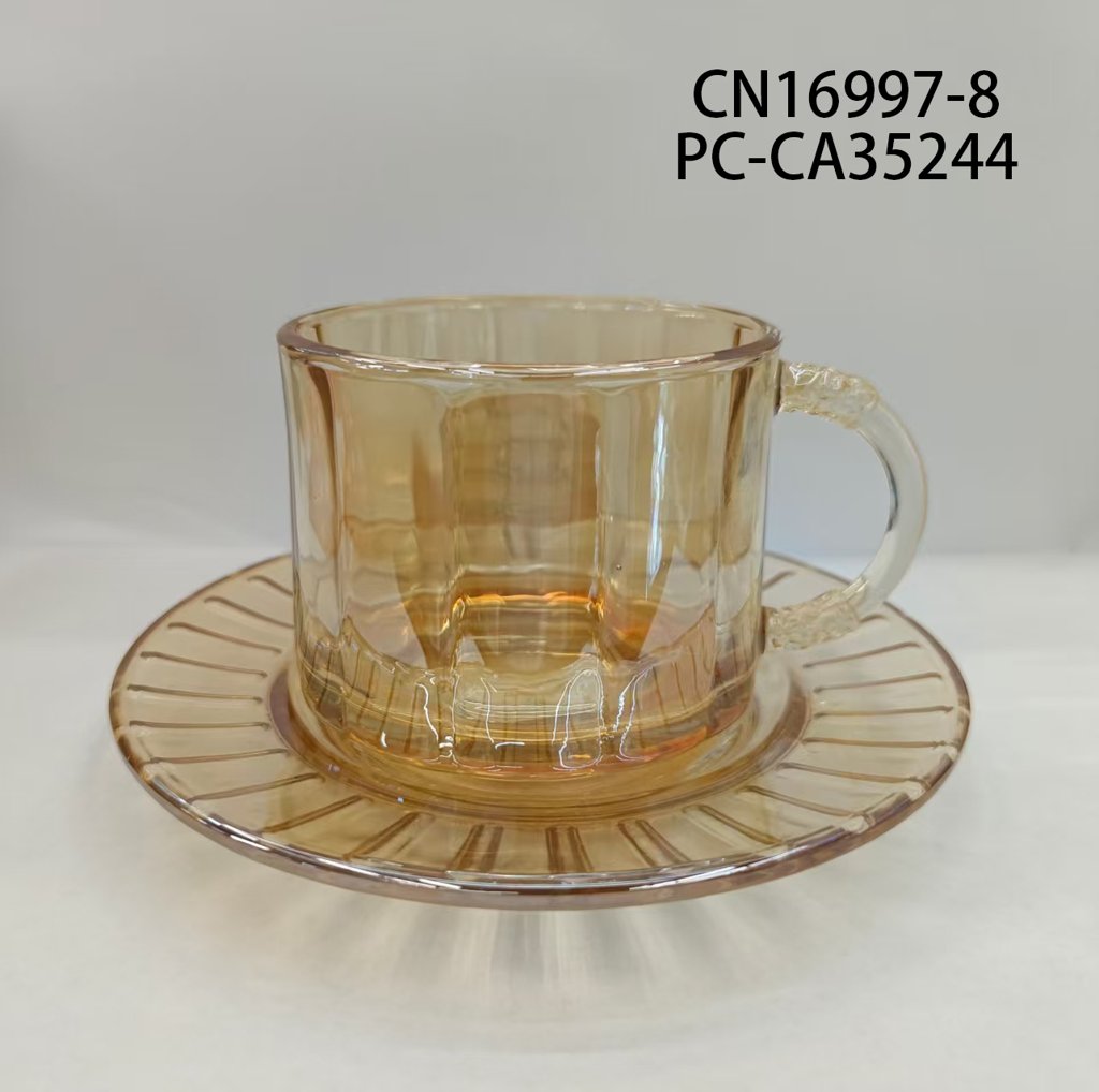 set de café para 6 personas con taza y plato