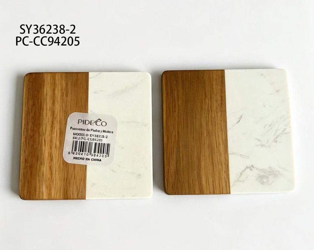 [PC-CC94205] Posavasos de Piedra y Madera