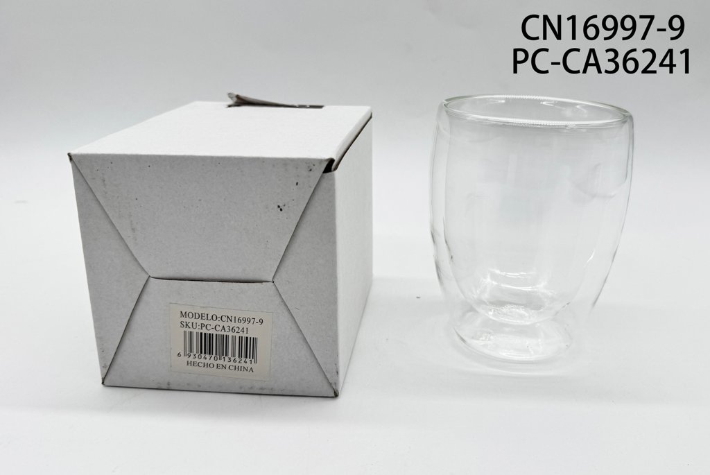 [PC-CA36241] vaso de vidrio doble pared