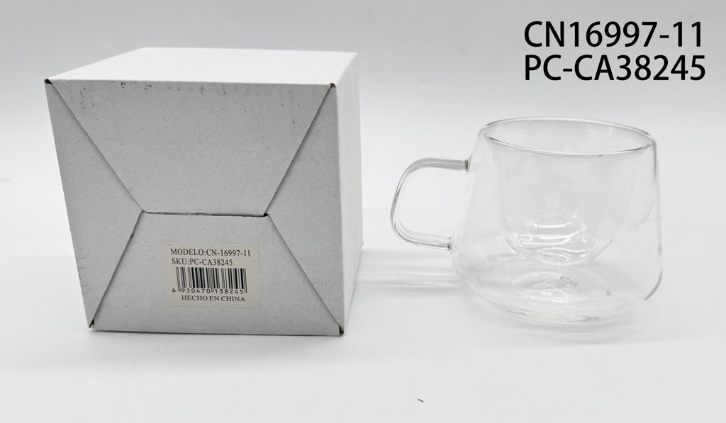 [PC-CA38245] taza de vidrio doble pared