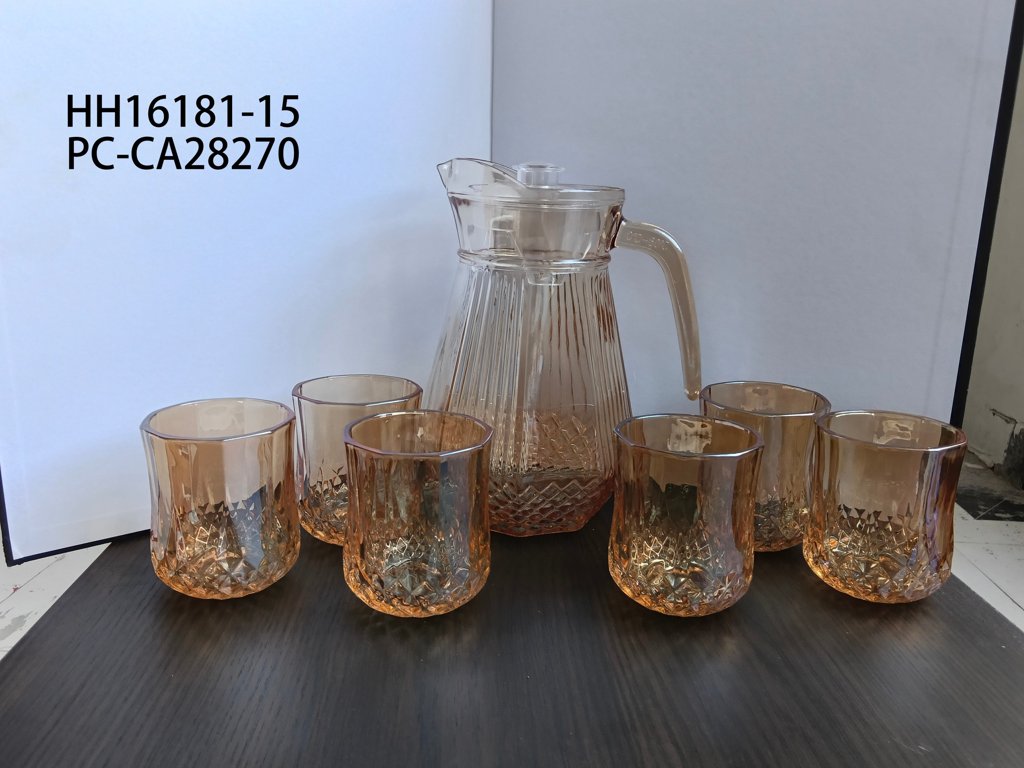 [PC-CA28270] Juego de jarra y vasos x7