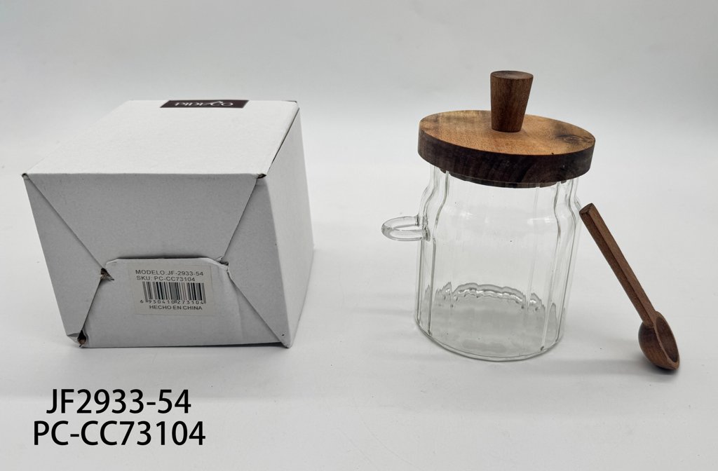[PC-CC73104] Frasco para Miel con Cuchara de Madera