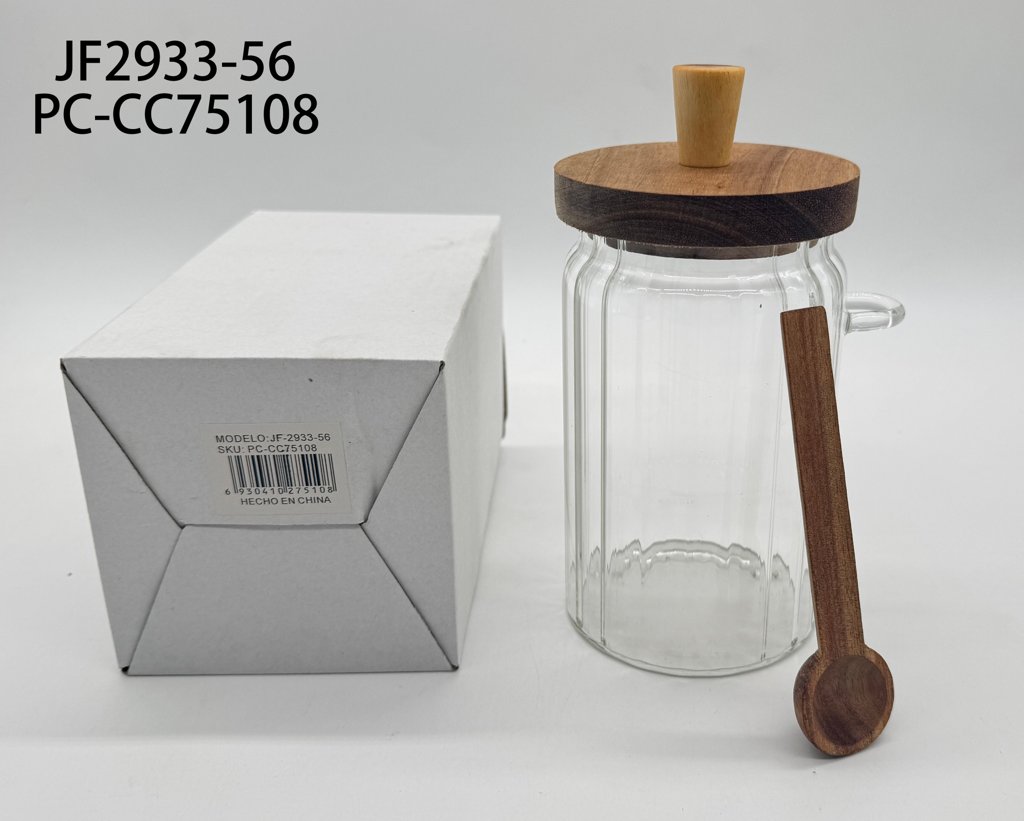 [PC-CC75108] Frasco para Miel con Cuchara de Madera