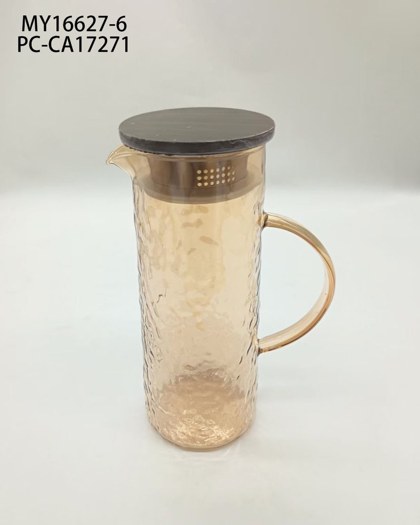 [PC-CA17271] Jarra de vidrio con tapa de madera