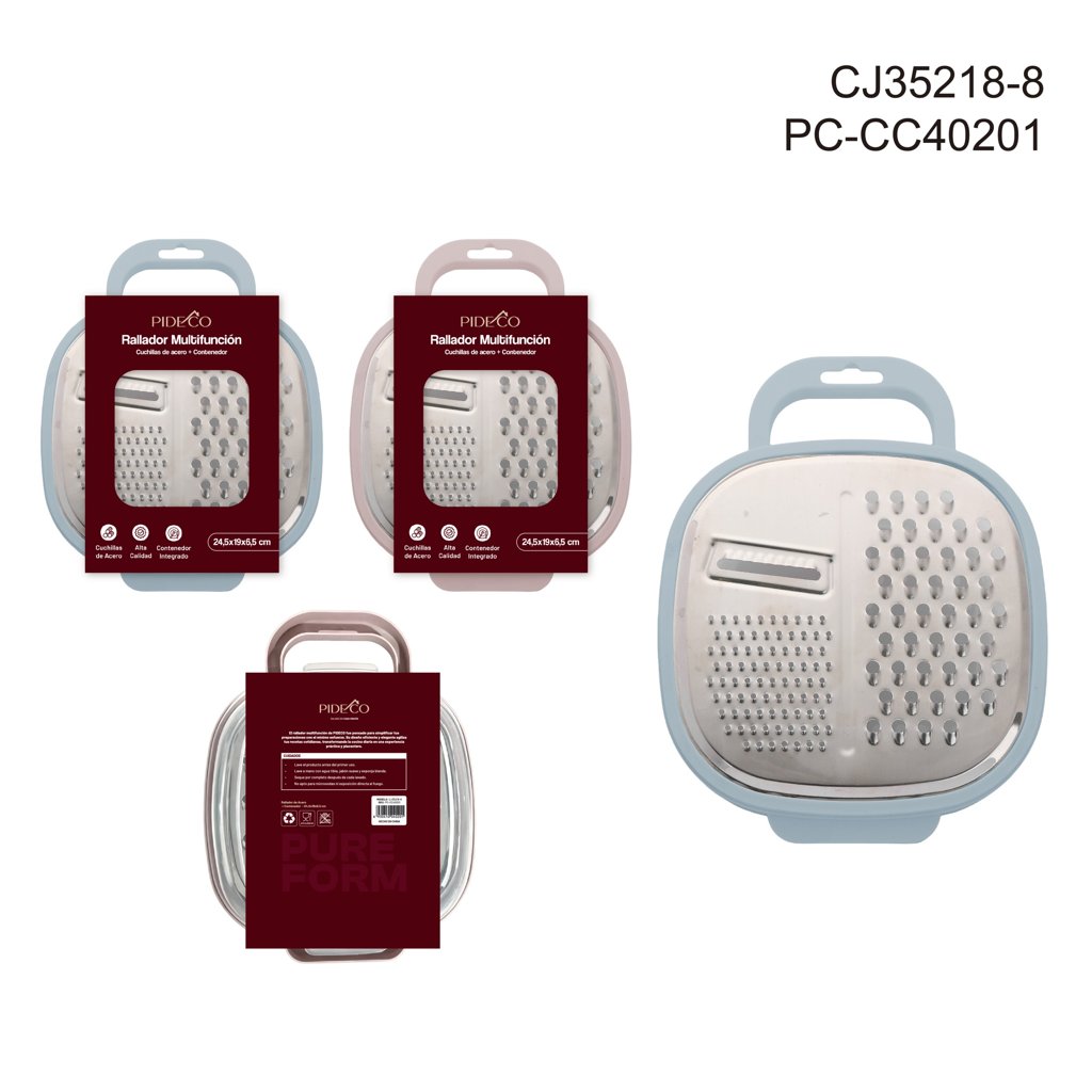 [PC-CC40201] Rallador de Acero Inoxidable Multifunción
