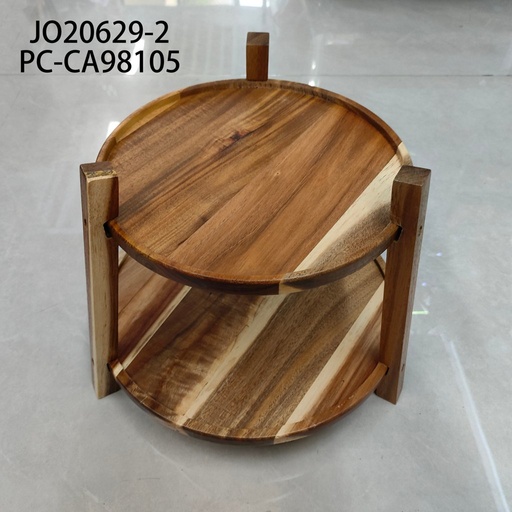 Estante Triangular de 2 Niveles